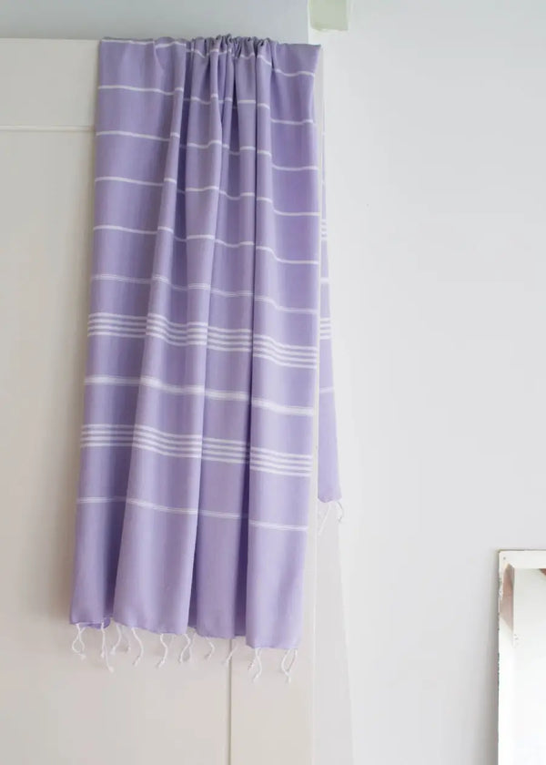Hamamtuch Lilac White