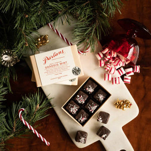 Schoko Karamell Pralinen Gräddig Mint (6er Box)