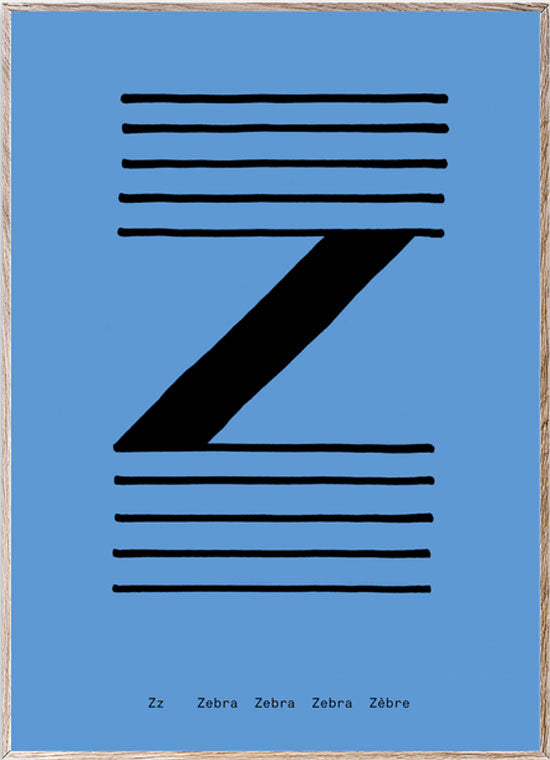 Z - Alphabet Spaghetti Letter Print (Din A5)