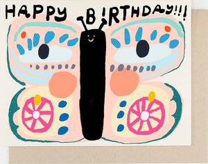 Birthday Butterfly Klappkarte