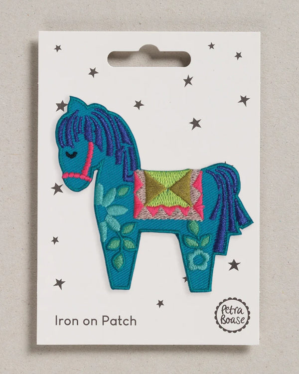 Dala Horse Aufnäher (zum Aufbügeln)