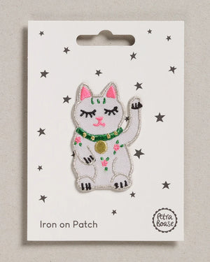 Lucky Cat Aufnäher (zum Aufbügeln)