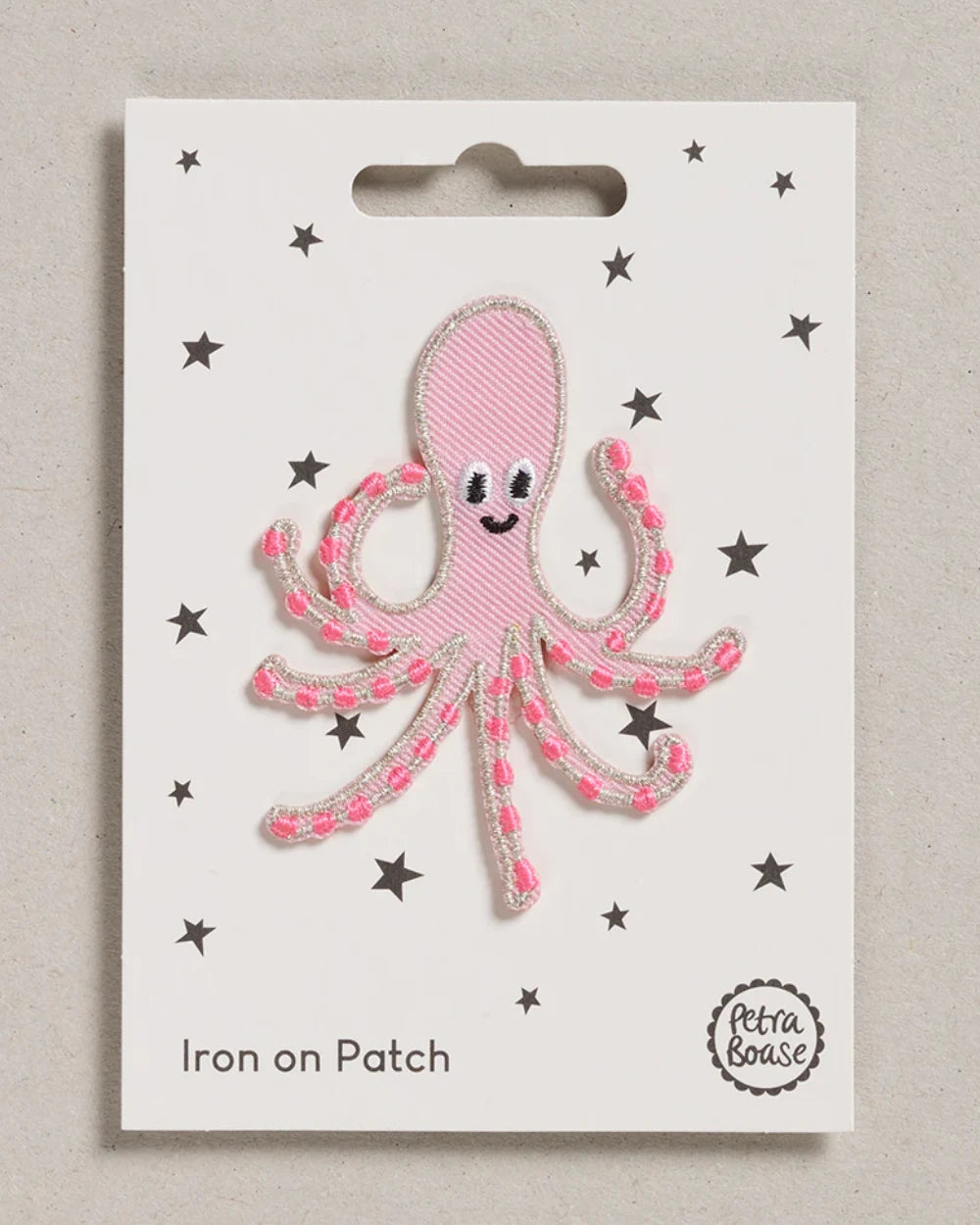 Pink Octopus Aufnäher (zum Aufbügeln)