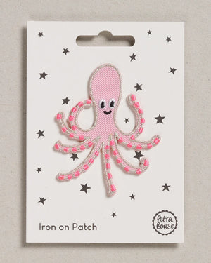 Pink Octopus Aufnäher (zum Aufbügeln)