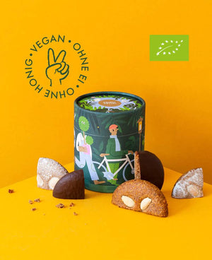 Lebkuchen Dose Maya Stepien mit 5 gemischten veganen Elisen