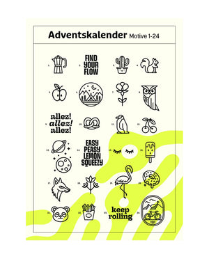 Der ultimative Sticker-Adventskalender für Radfahrer