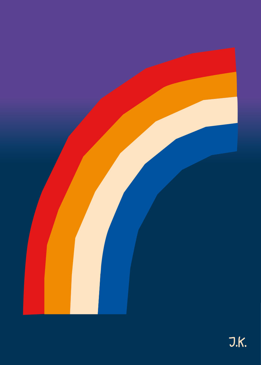 Regenbogen Postkarte