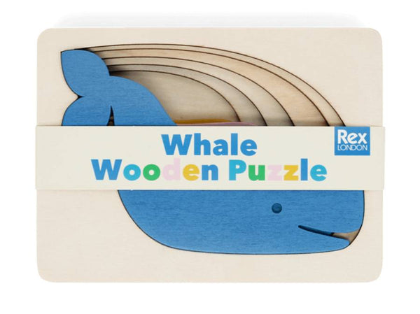 Holzpuzzle Whale