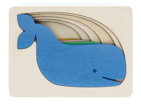 Holzpuzzle Whale