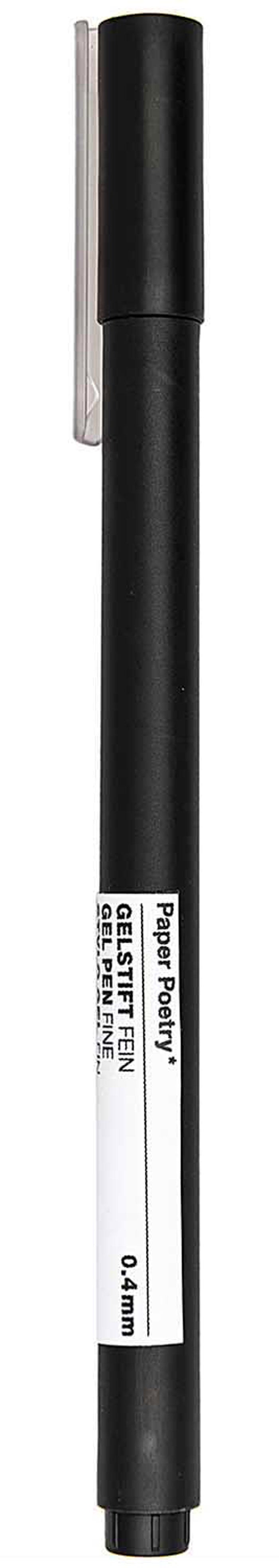 Paper Poetry Gelstift Fein 0,4mm Schwarz