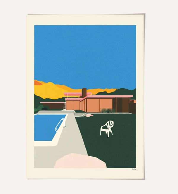 Pool Side Print (30x40cm)
