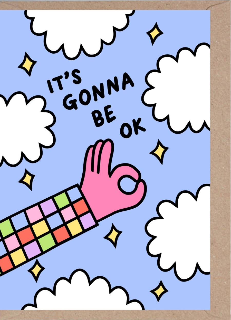 It´s Gonna Be Ok - Cute Klappkarte