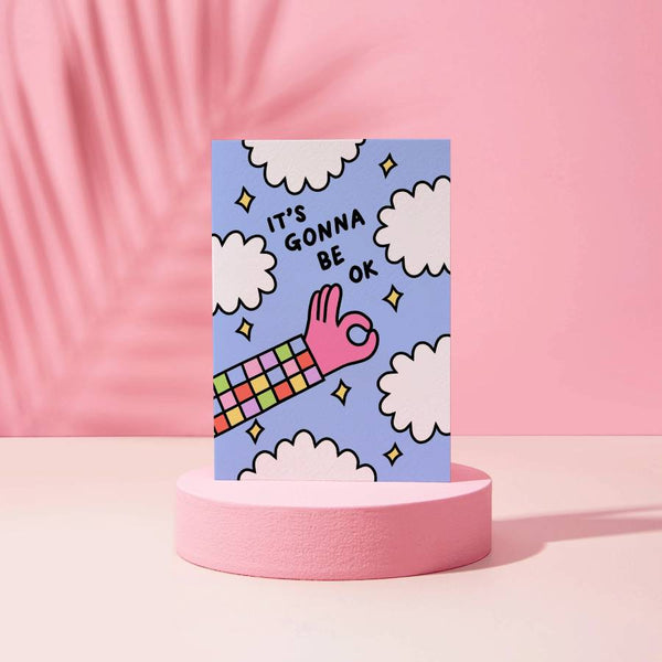 It´s Gonna Be Ok - Cute Klappkarte