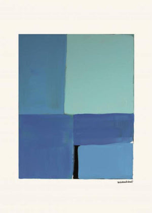 Blå Print (30x40cm)