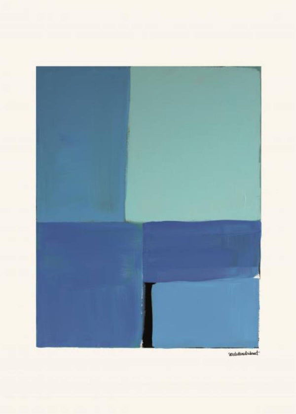 Blå Print (30x40cm)