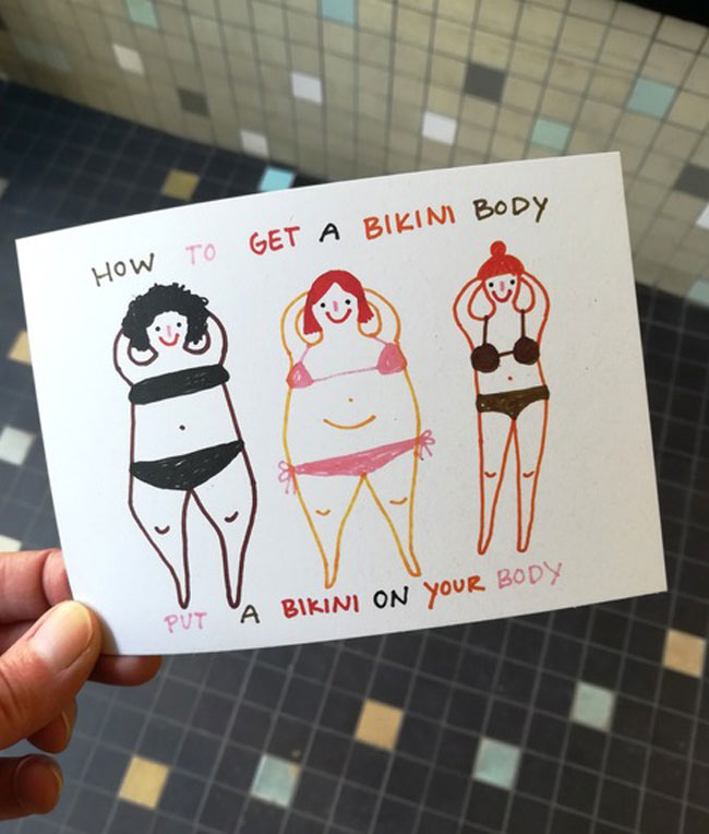 Bikini Body Postkarte