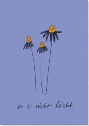 Nicht leicht Postkarte