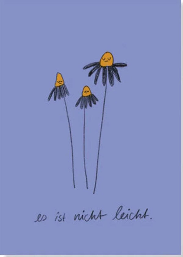 Nicht leicht Postkarte