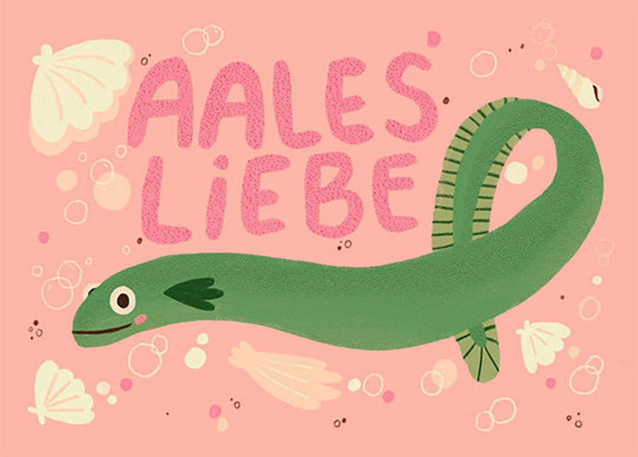 Aales Liebe Postkarte