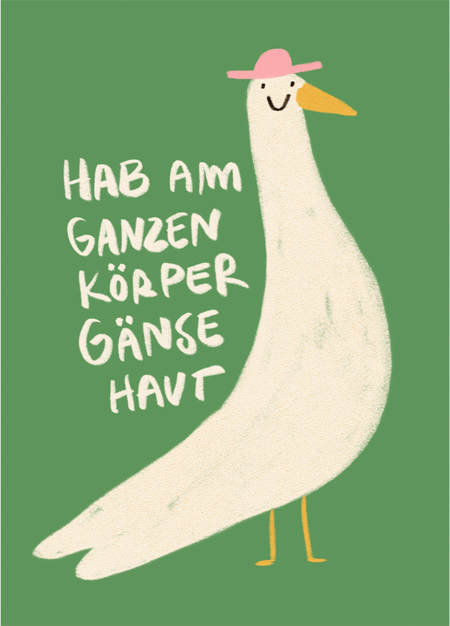 Gänsehaut Postkarte