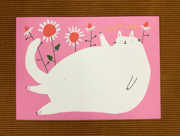 I don't care Postkarte
