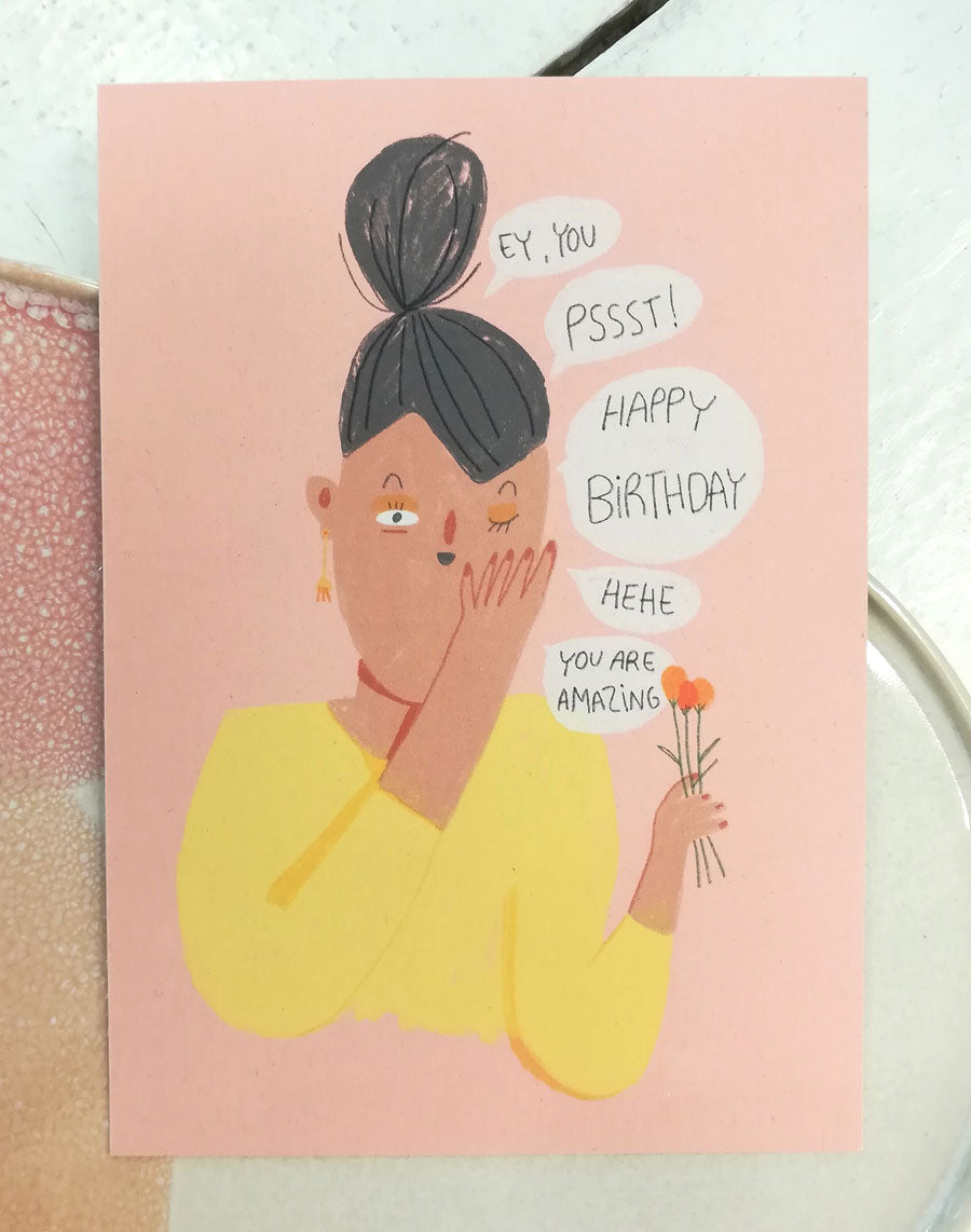 Happy Birthday Postkarte