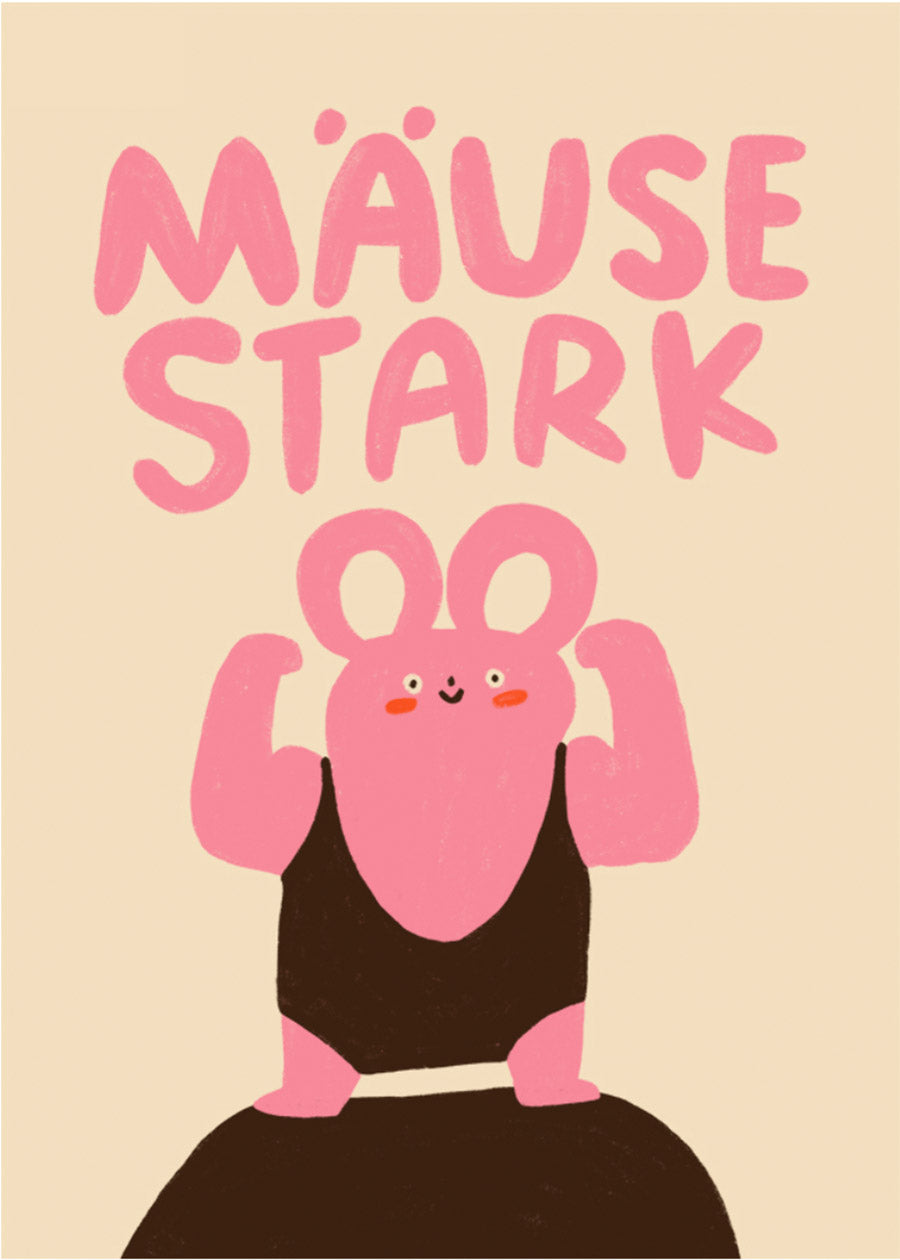 Mäusestark Postkarte