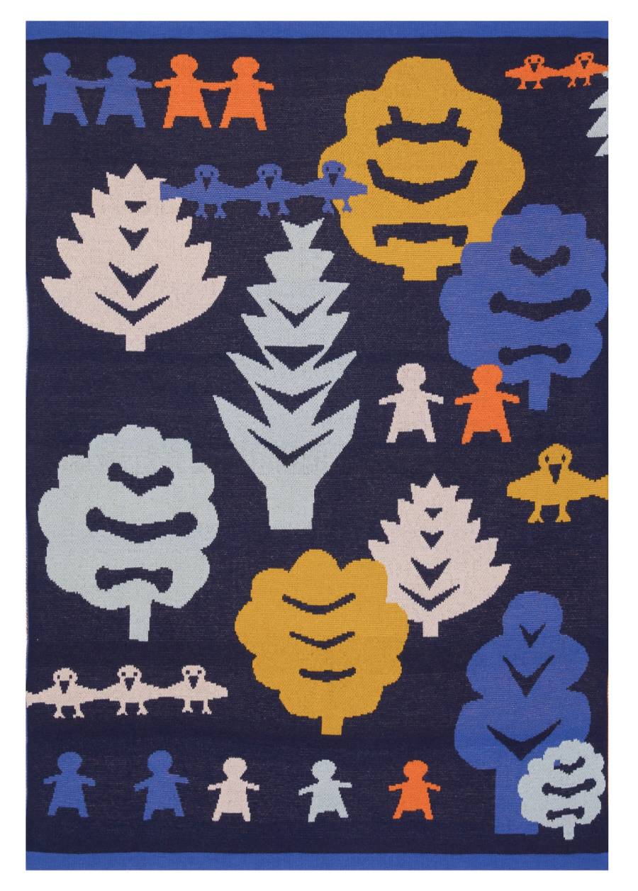 Sophie Home Babydecke Collage Navy