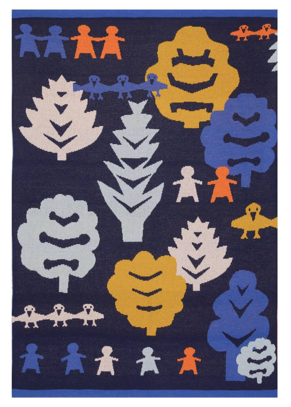 Sophie Home Babydecke Collage Navy