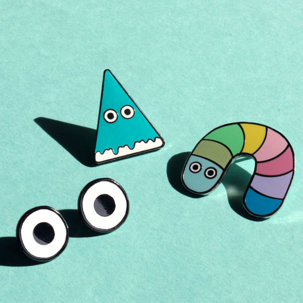 Metal Pin Ghost Eyes  (Serie #1)