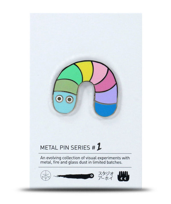 Metal Pin Pastell Worm (Serie #1)