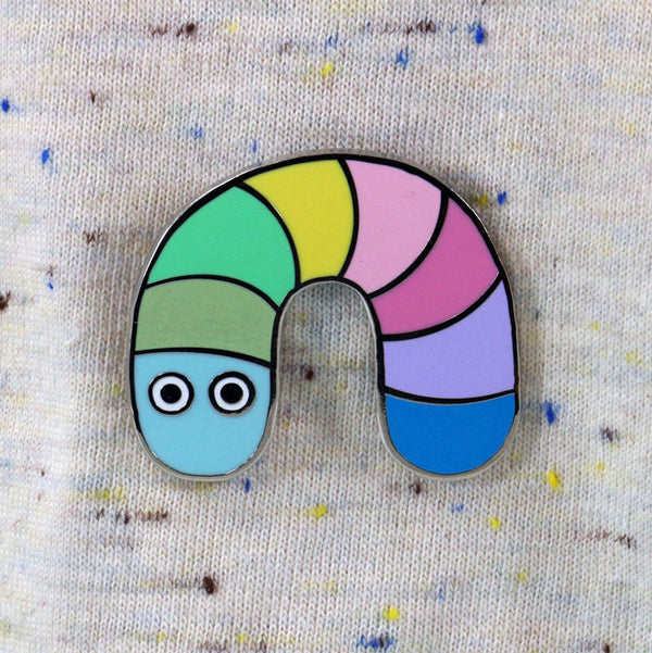 Metal Pin Pastell Worm (Serie #1)