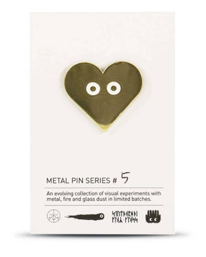 Metal Pin Gold Heart (Serie #5)