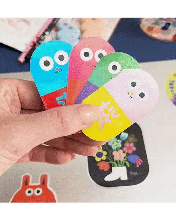 Studio Arhoj Sticker Cat Pill Rain