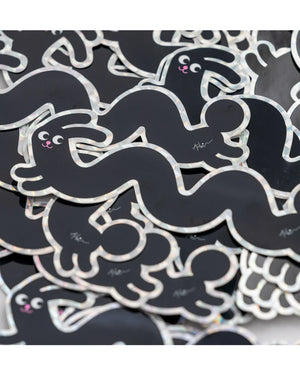 Studio Arhoj Sticker Charcoal Bunny
