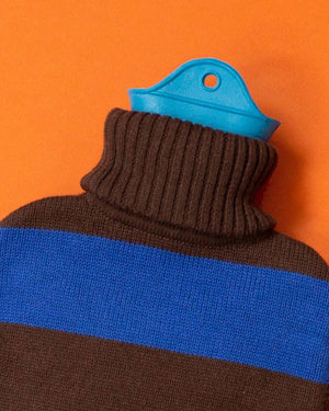 Suite702 Wärmflasche Cobalt Blue Dark Brown