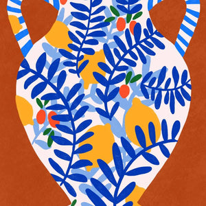 Teresa Rego Earth Red & Lemons Print (Din A3)