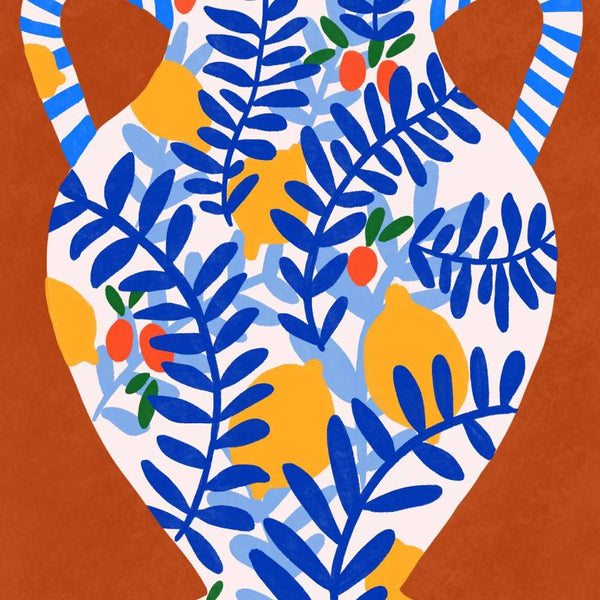 Teresa Rego Earth Red & Lemons Print (Din A3)