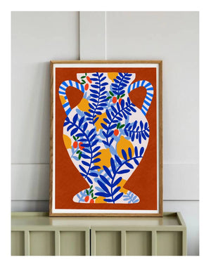 Teresa Rego Earth Red & Lemons Print (Din A3)