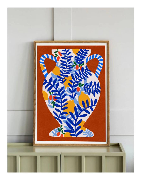 Teresa Rego Earth Red & Lemons Print (Din A3)