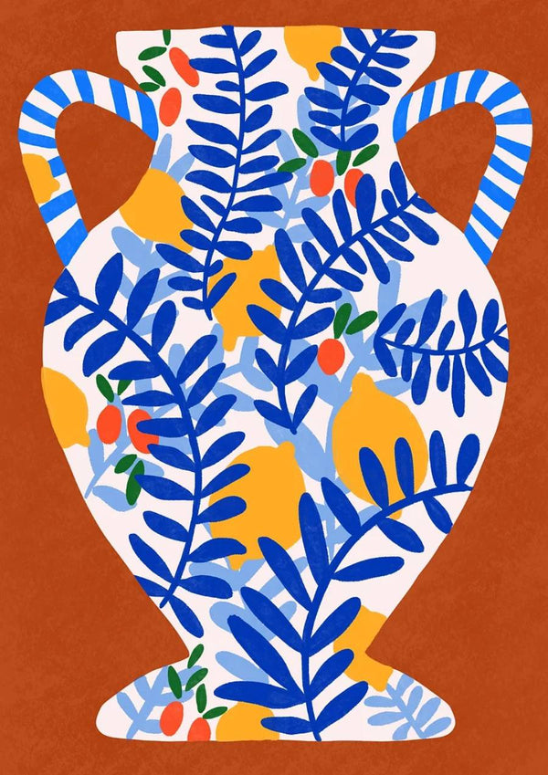 Teresa Rego Earth Red & Lemons Print (Din A3)