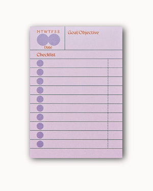 Ginger Habit Checklist Sticky Notes