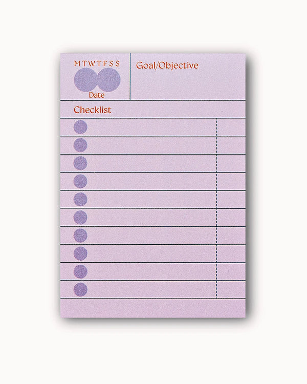 Ginger Habit Checklist Sticky Notes