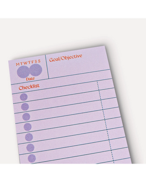 Ginger Habit Checklist Sticky Notes