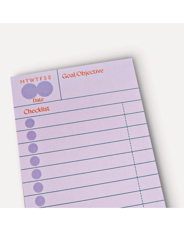Ginger Habit Checklist Sticky Notes