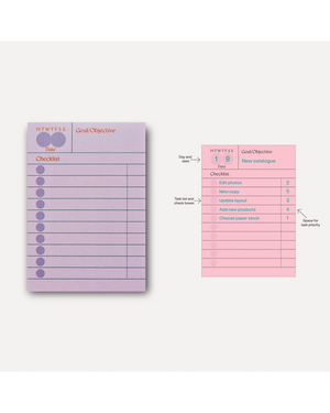Ginger Habit Checklist Sticky Notes
