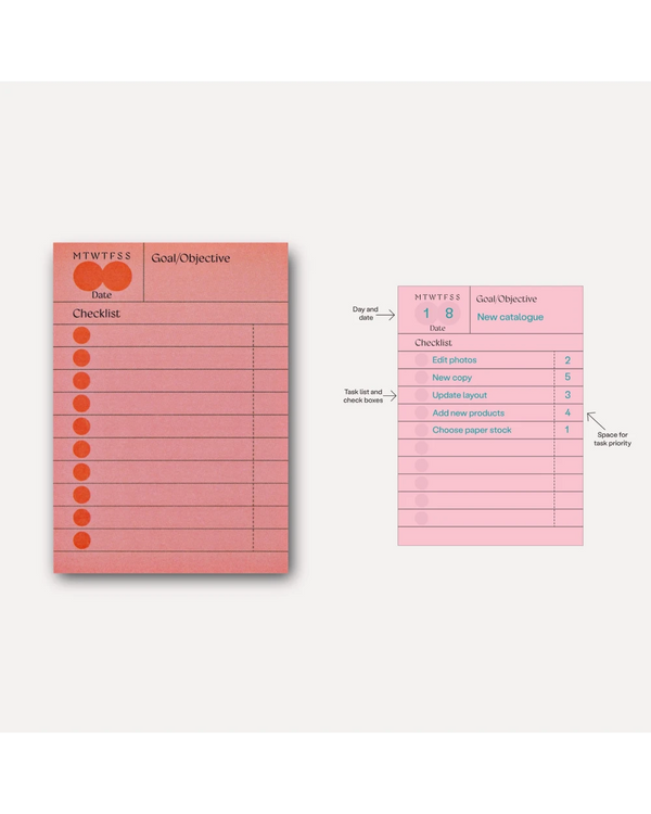 Hinoki Habit Checklist Sticky Notes