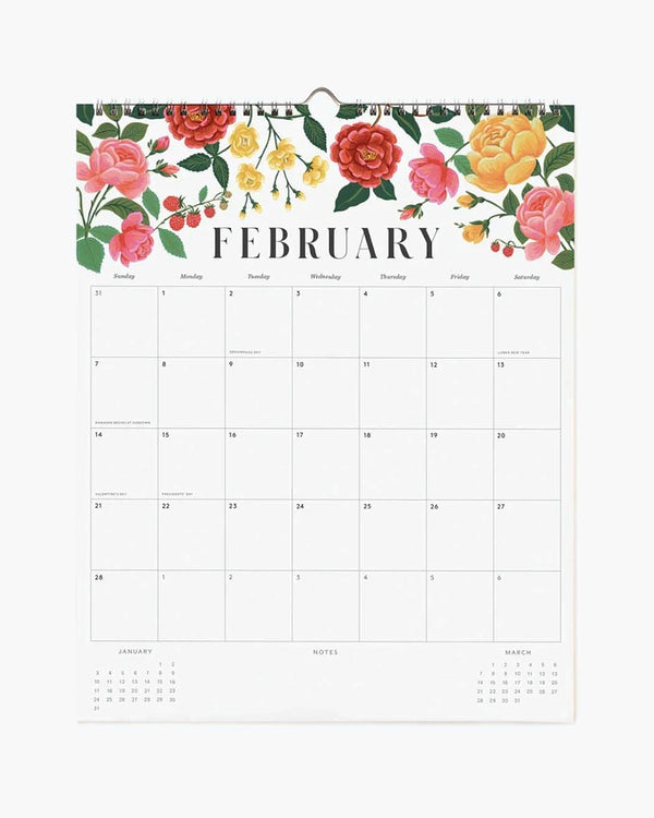 Rifle Paper - Appointment 2027 Wandkalender