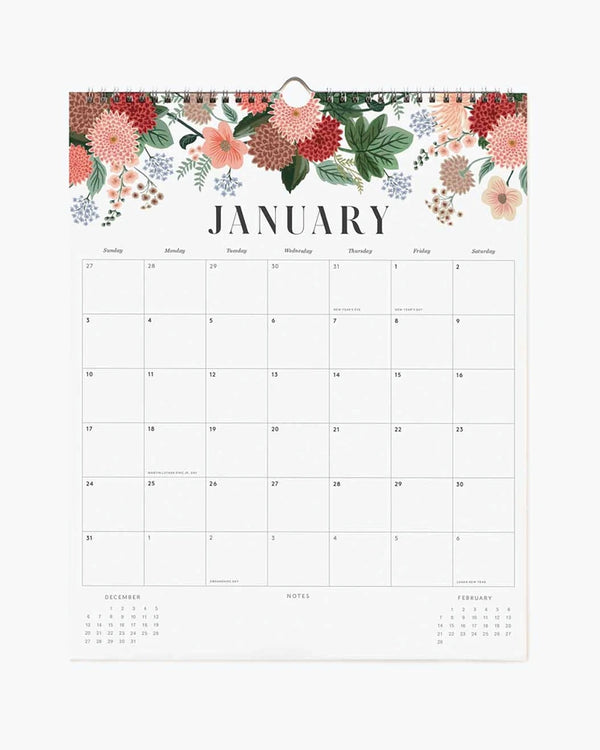 Rifle Paper - Appointment 2027 Wandkalender