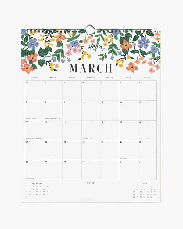 Rifle Paper - Appointment 2027 Wandkalender